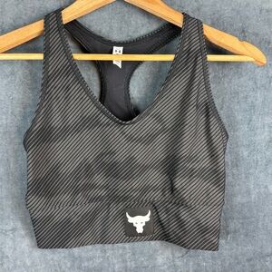 Under Armour Project Rock Sz Medium Racerback Sports Bra